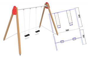 Качели двойные 2